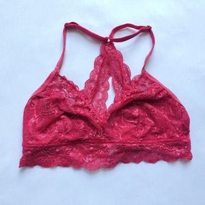 Magenta Laced Bralette
